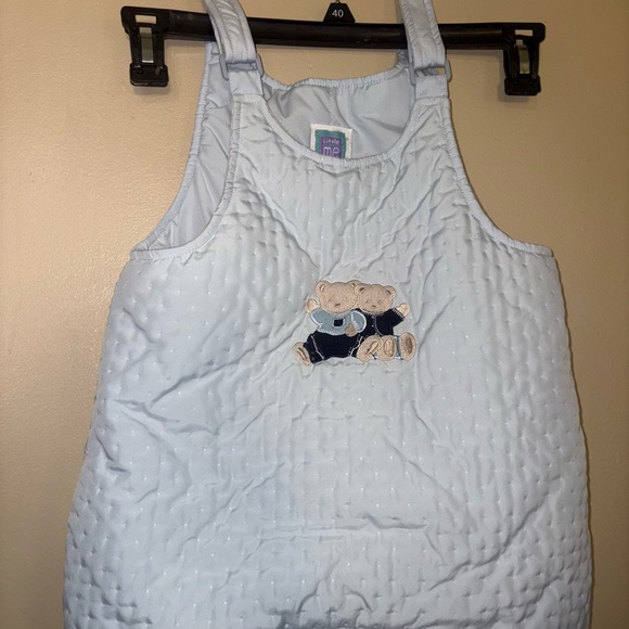 Little Me Light Blue Bear Sleep Sack - Picture 3 of 9